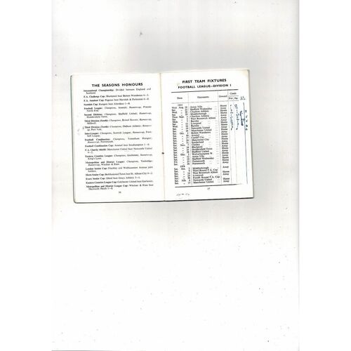 Tottenham Hotspur Football Handbook 1953/54