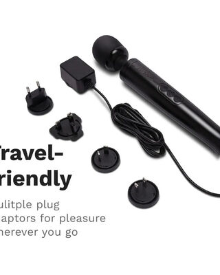 Le Wand Diecast Plug-In Massager Black