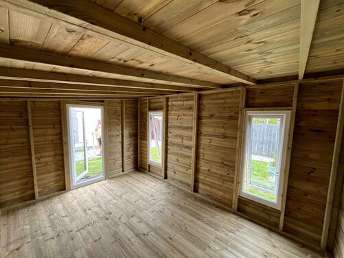 #PVC096 14x10 Pent Summer House/Workshop