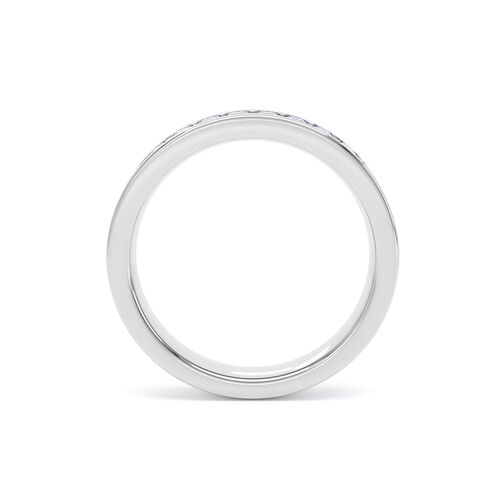 Baguette cut channel set diamond ring