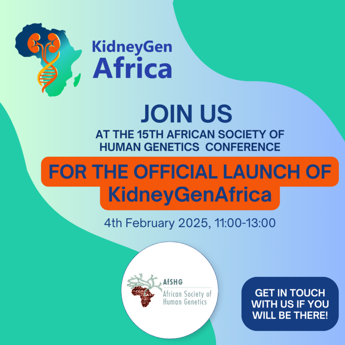 KidneyGenAfrica Official Launch at AfSHG 2025 in Uganda