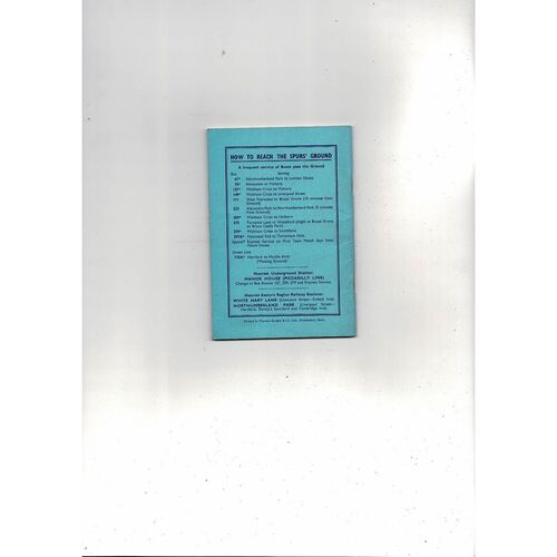 Tottenham Hotspur Football Handbook 1963/64