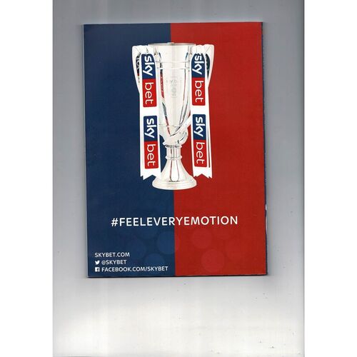 2018 Aston Villa v Fulham Play Off Final Championship Football Programme