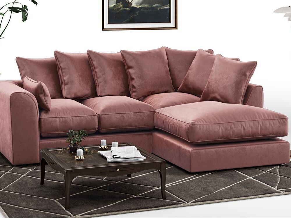 DYLAN CORNER SOFA IN PLUSH VELVET