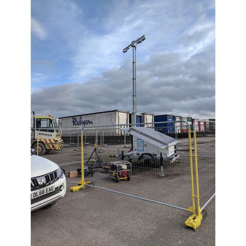 Security for temporary outdoor lighting