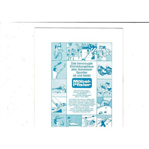 FC Zurich v FC Dynamo Berlin European Cup Football Programme 1981/82