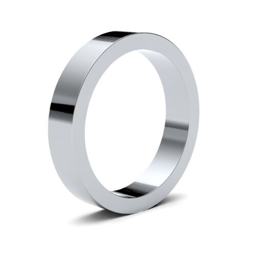 9ct 4mm flat profile classic wedding ring