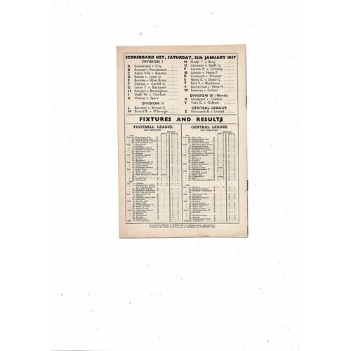 1956/57 Manchester United v Newcastle United Football Programme