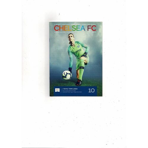 2018/19 Chelsea v Yeovil Town Womens League Cup Football Programme