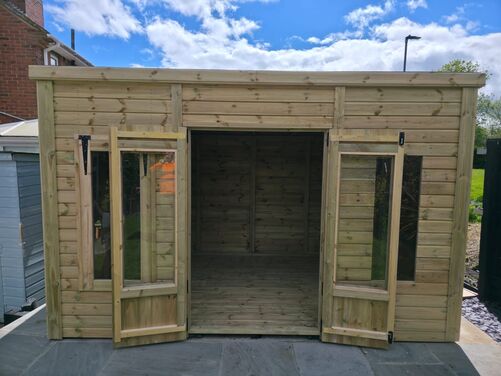 12x8 Pent Summer House