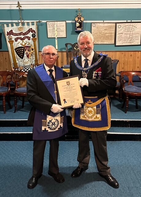 W.Bro. Michael Murton PAGDC Celebrates 50 Years of Freemasonry