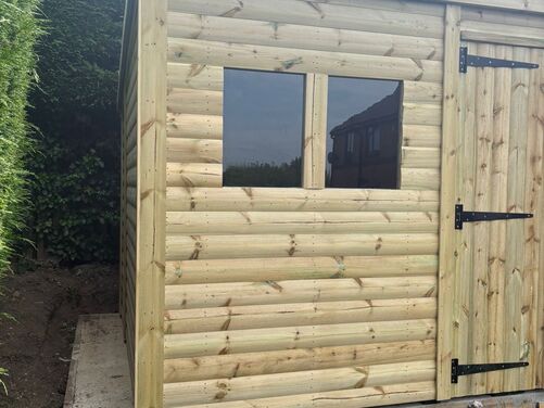 #P018 10x8 Pent Shed