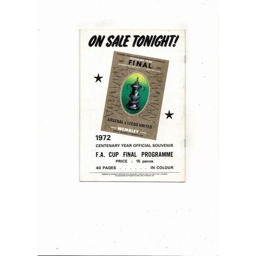1972 England v West Germany Football Programme
