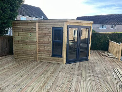 #PVC046 14x14 Corner Summer House