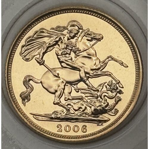 Mint sealed 2006 full gold sovereign