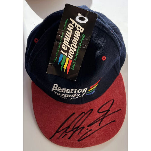 Michael Schumacher Hand-Signed Cap Set