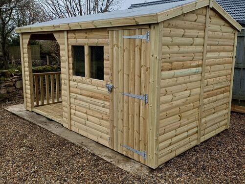 14x8 Apex Shed Open Area