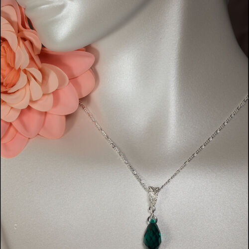 Emerald Green Necklace & Earring Set