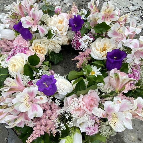 Fresh Seasonal Flower Wreath