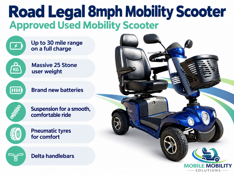 Road Legal 8mph Mobility Scooter