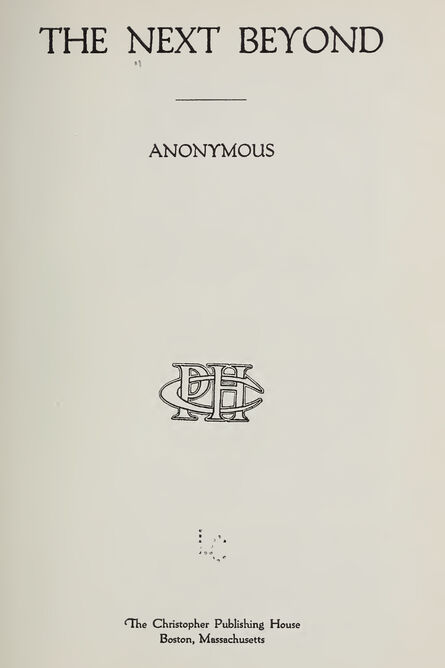 1921 | The Next Beyond