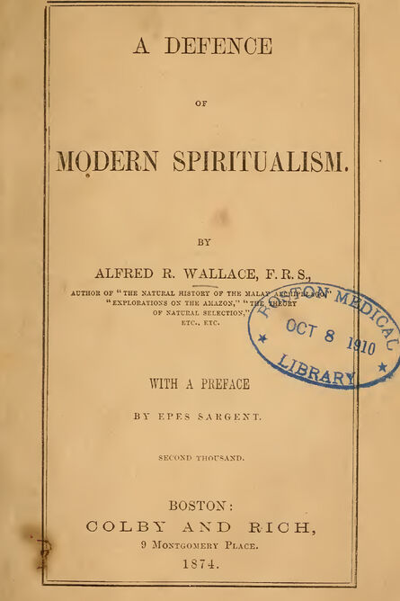 1874 | A Defence of Modern Spiritualism