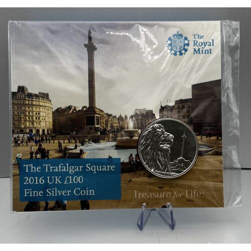 2016 2 ounce fine silver Trafalgar Square coin