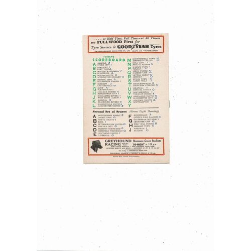 1956/57 Wolves v Swansea FA Cup Football Programme