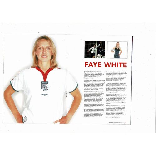 2004 England v Denmark Womens International Football Programme