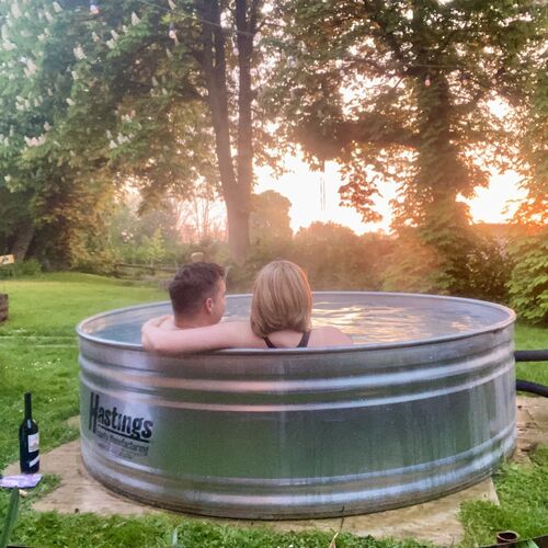 Round Hot Tub Kit - Coil Heater