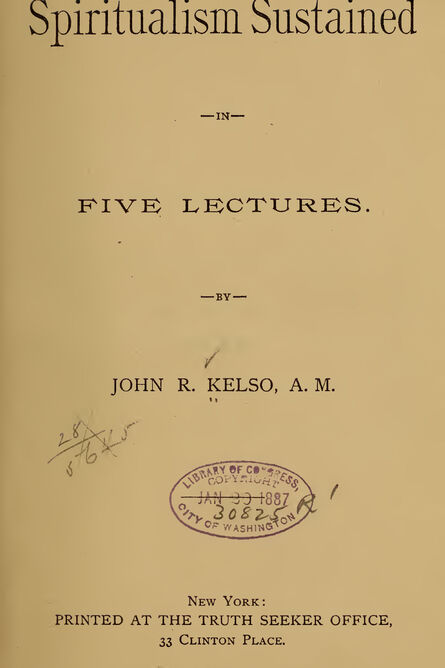 1886 | Spiritualism Sustained