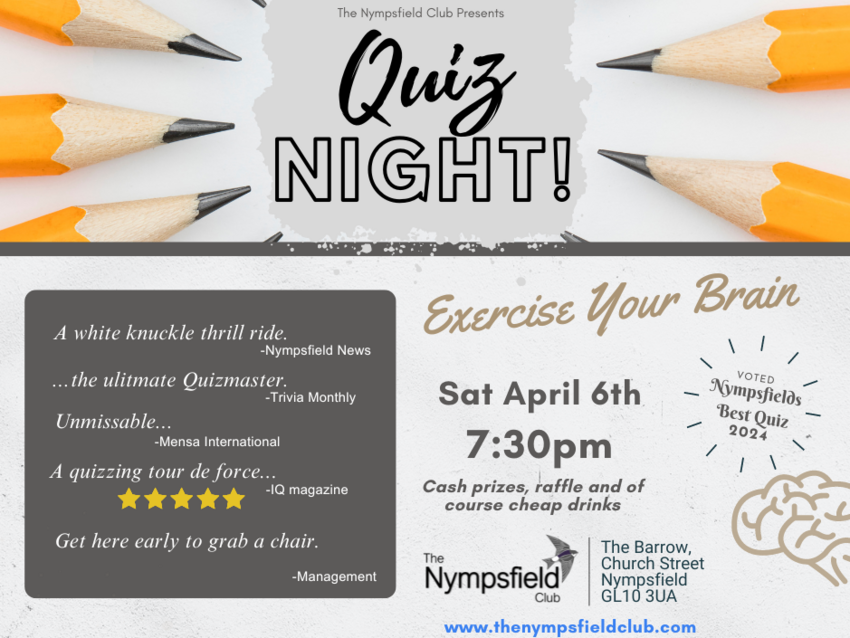 Quiz Night in Nympsfield