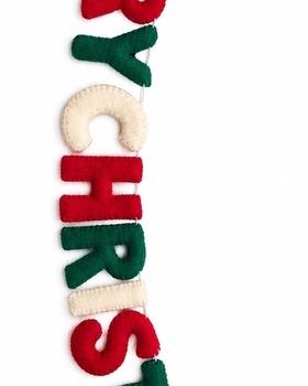 Felted Merry Christmas Letter Banner /Decoration/Ornament