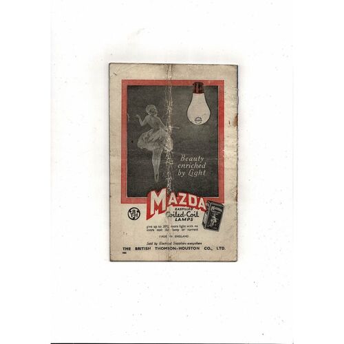 1936 England v Scotland International Original Football Programme