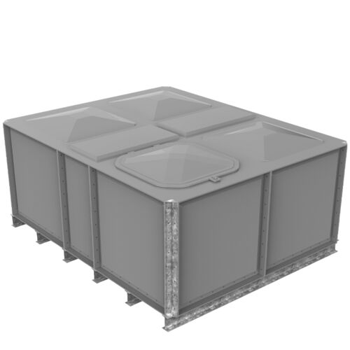 PW.2.5X2X1.IFB.AG - 5000 LITRE SECTIONAL WATER TANK, INTERNALLY FLANGED BASE (IFB)