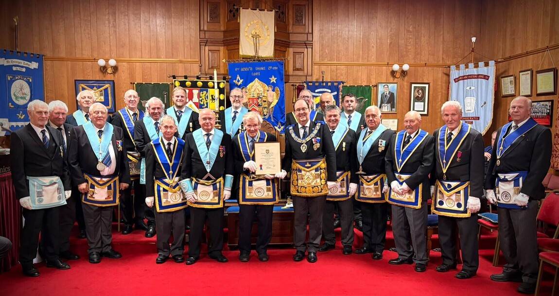 Celebrating 60 Years of Freemasonry: W. Bro Murray Collings PProvGSuptWks | Provincial Grand Lodge of Cornwall | How to become a Freemason in Cornwall | Freemasonry lodges near me Cornwall  | What is Freemasonry in Cornwall UK