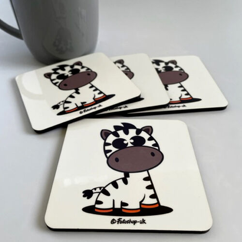 'Cute Zebra' Coaster