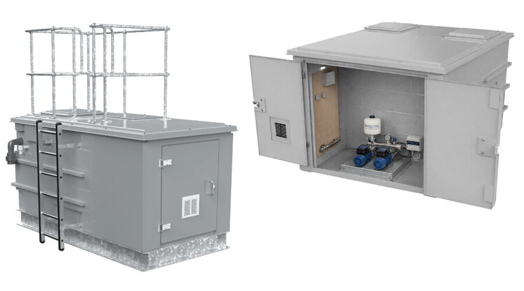 GRP Combination Unit Pump Station
