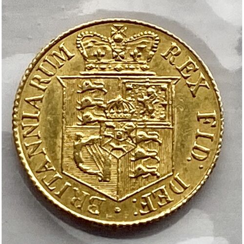 Rare 1820 King George 111 gold half sovereign