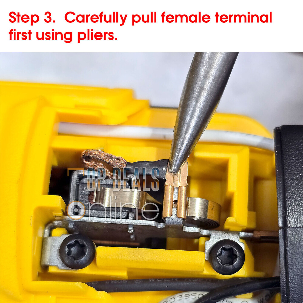 How to change Carbon Brushes on a Dewalt DWE4036-GB Angle Grinder