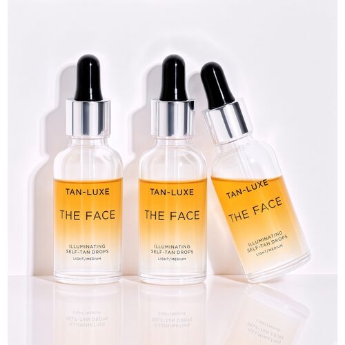 Tan-Luxe THE FACE Illuminating Self Tanning Drops Light/Medium 3x4ml Sample Size