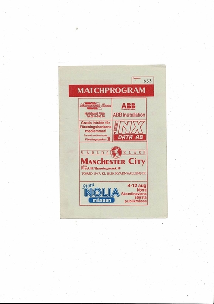 More Football Programmes listed today