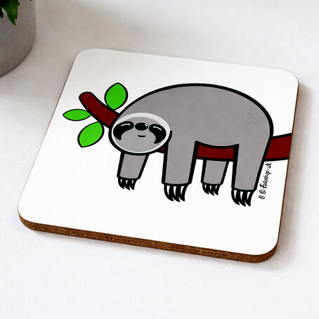 'Grey Sloth' Coaster