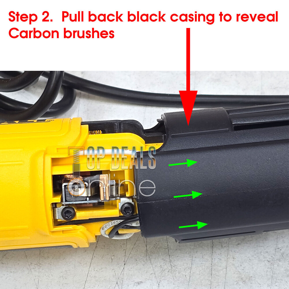 How to change Carbon Brushes on a Dewalt DWE4036-GB Angle Grinder