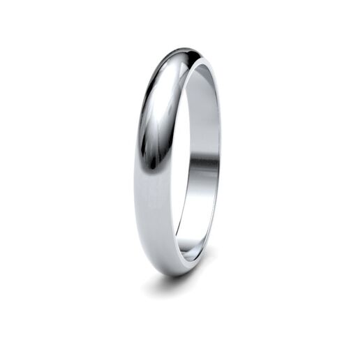 9ct 2.5mm D shape classic wedding ring
