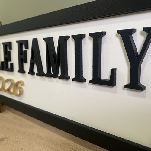 Personalised Street Sign – 3D Wooden Plaque