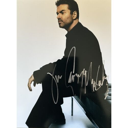 George Michael Hand Signed Photo