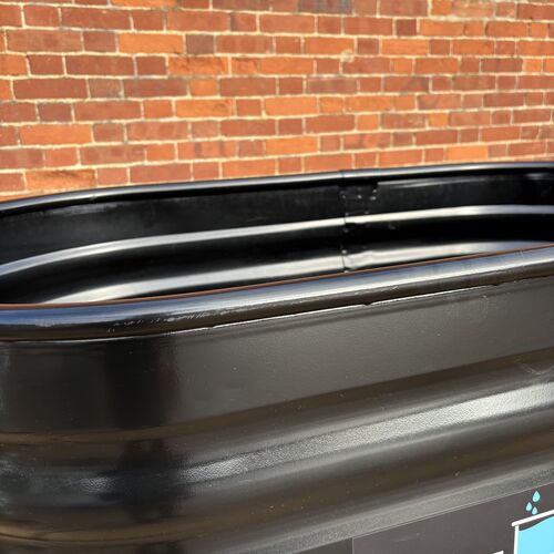 Black 4ft oval stock tank