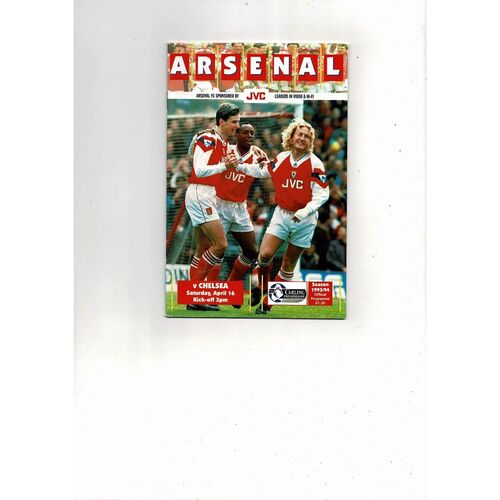 1993/94 Arsenal v Chelsea Football Programme
