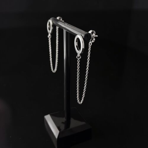 Silver chain drops